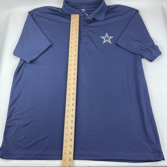 Dallas Cowboys Authentic Polo Mens 2XL Navy Blue Short Sleeve - Picture 5 of 7